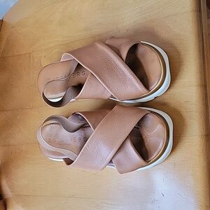 Atelier Sona Cognac Leather Sandal